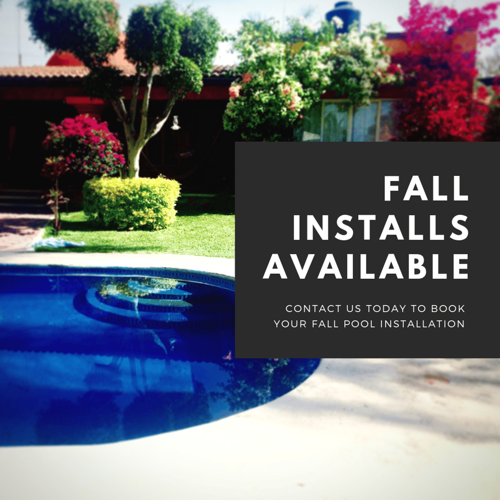 FALL INSTALLS AVAILABLE